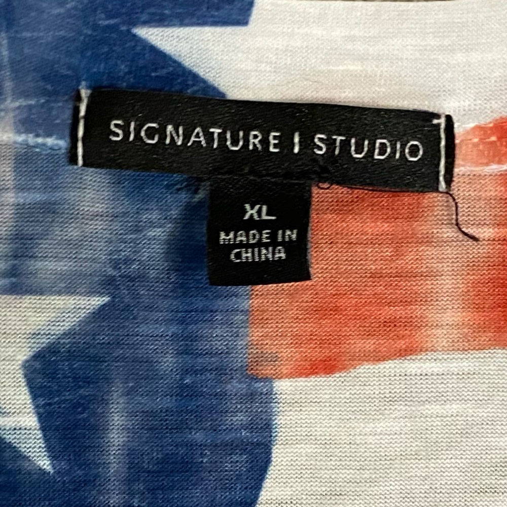 Signature Studio American Flag Top FROM CATO in SIZE XLarge LIKE NEW - Picture 12 of 16